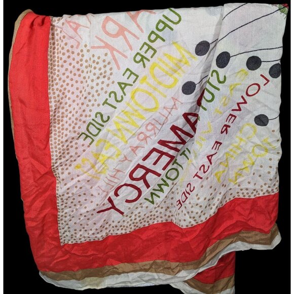 Madewell New York Map Printed Scarf/Shawl - Picture 2 of 16